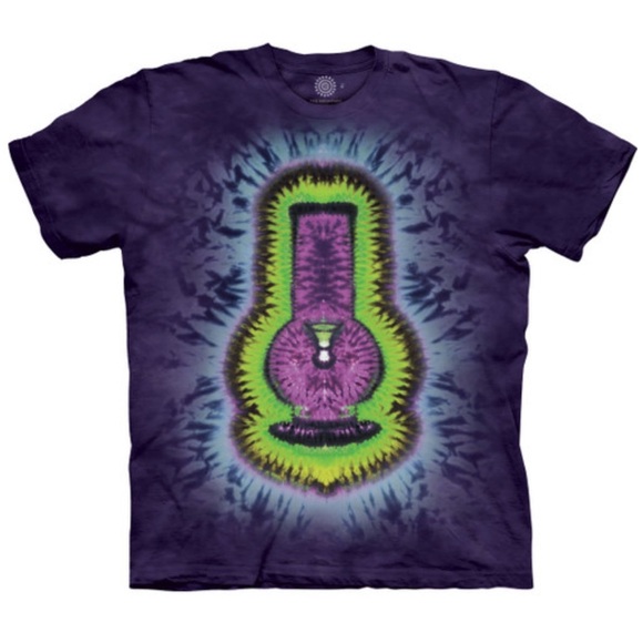 The Mountain Other - The Mountain Purple Tie Dyed Tee